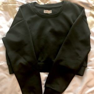 Hollister Neoprene Black Sweatshirt